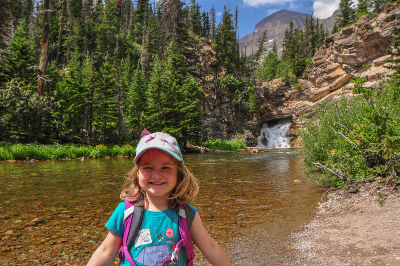 Kara at Running Eagle Falls