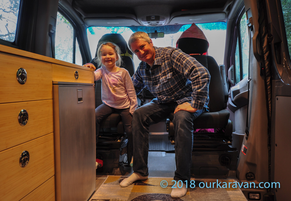 Vanlife with Kids. Dad and Daughter camping