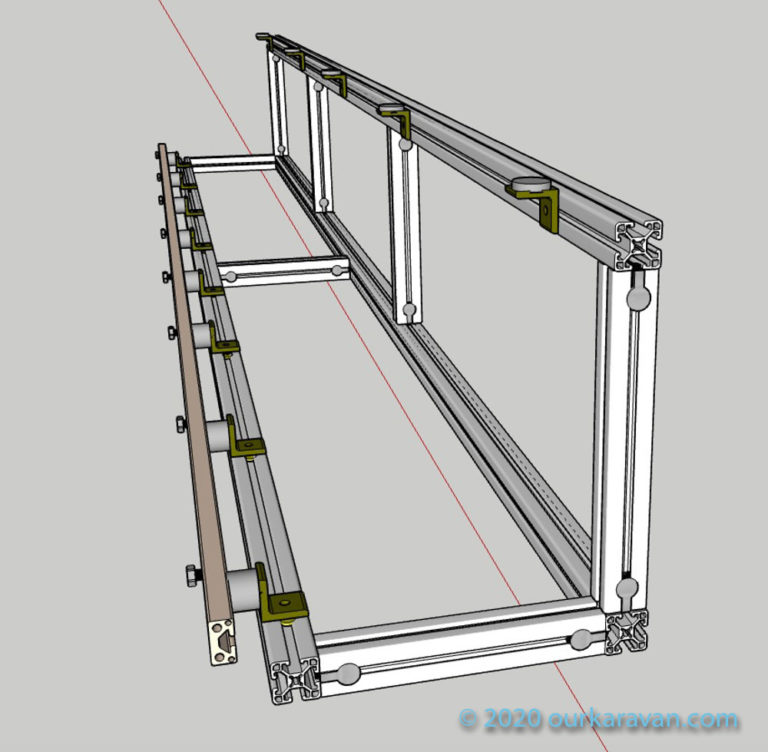 80/20 overhead cabinet 3D model
