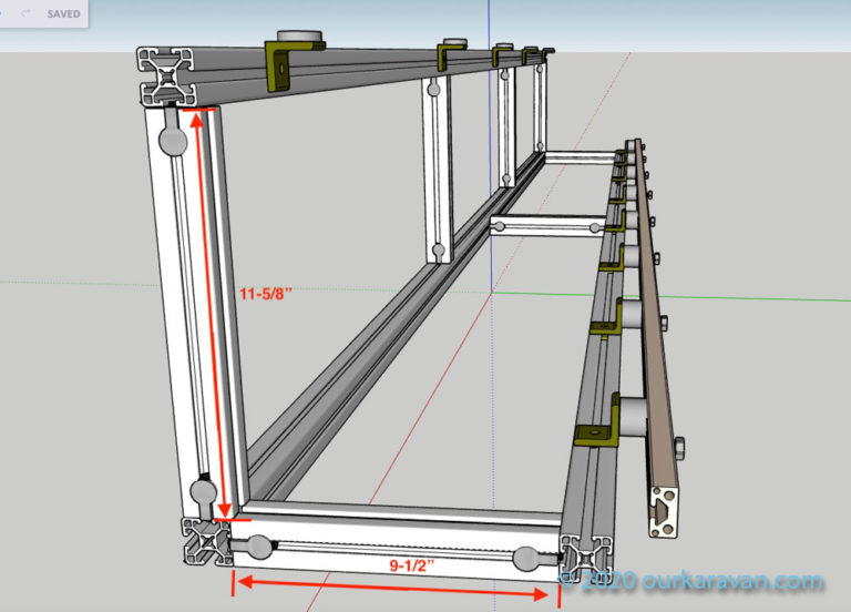 80/20 overhead cabinet 3D model