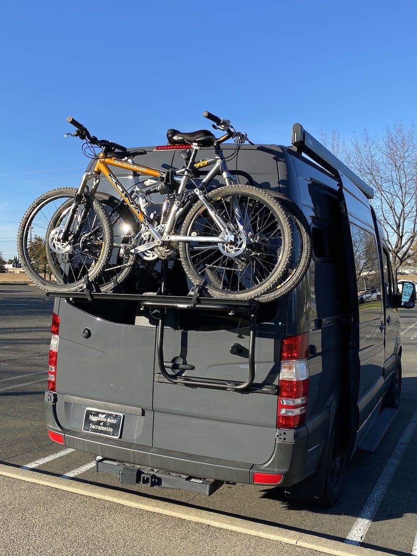 Van-Specific Thule Bike Rack for Promaster and Sprinter | OurKaravan Swing Away Bike Rack For Sprinter Van