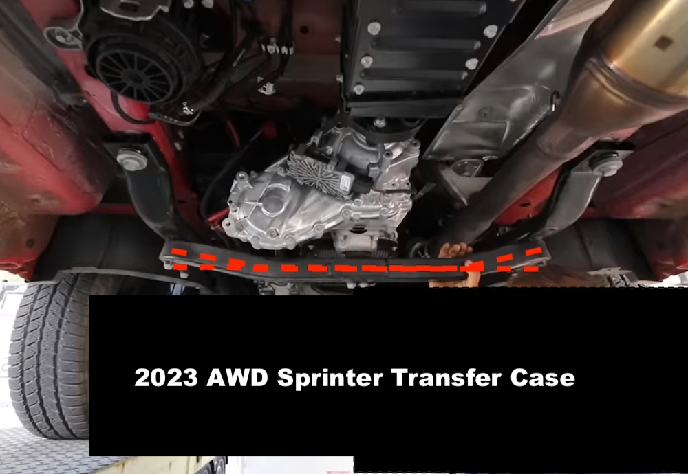 2023 Sprinter AWD transfer case vs 4x4 transfer case