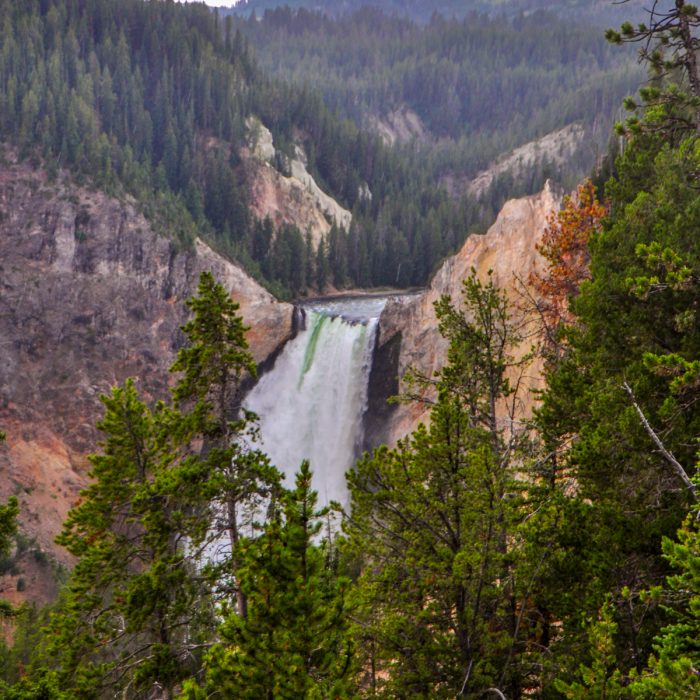 waterfall in Yellowstone