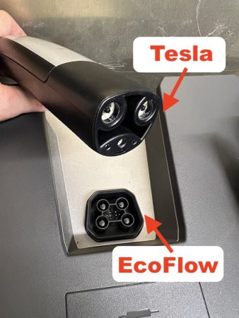 Tesla v EcoFlow plugs