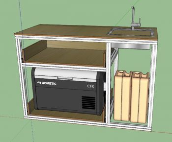 OurKaravan DIY cabinet kit dometic lower left